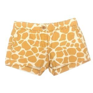 J. Crew City Fit Giraffe Print Shorts